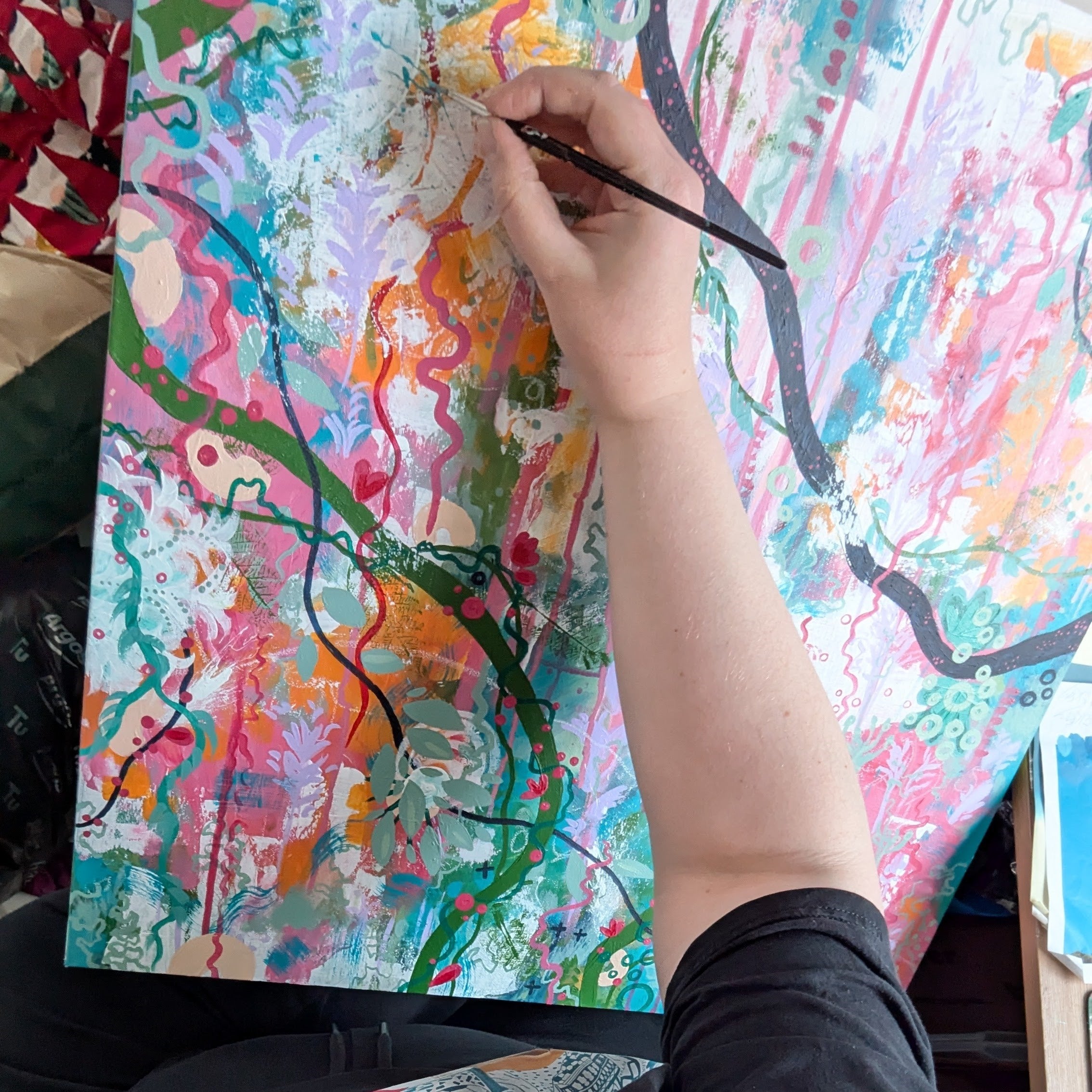 Hands at work - Paint Poems Prophecy
